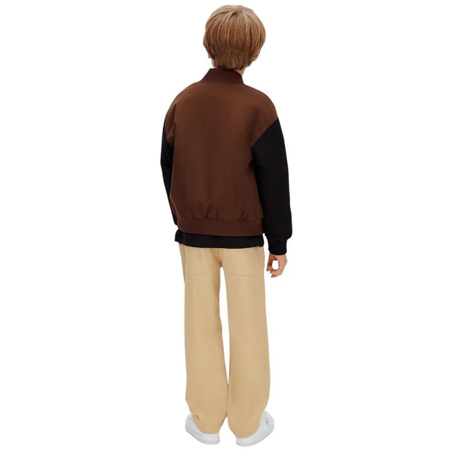 Pantaloni dritti in satin di cotone da bambino Calvin Klein | CKIB0IB02604ACA